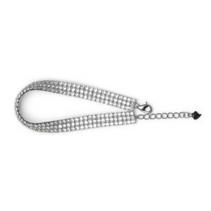 Silver Triple Line Zircon Tennis Bracelet